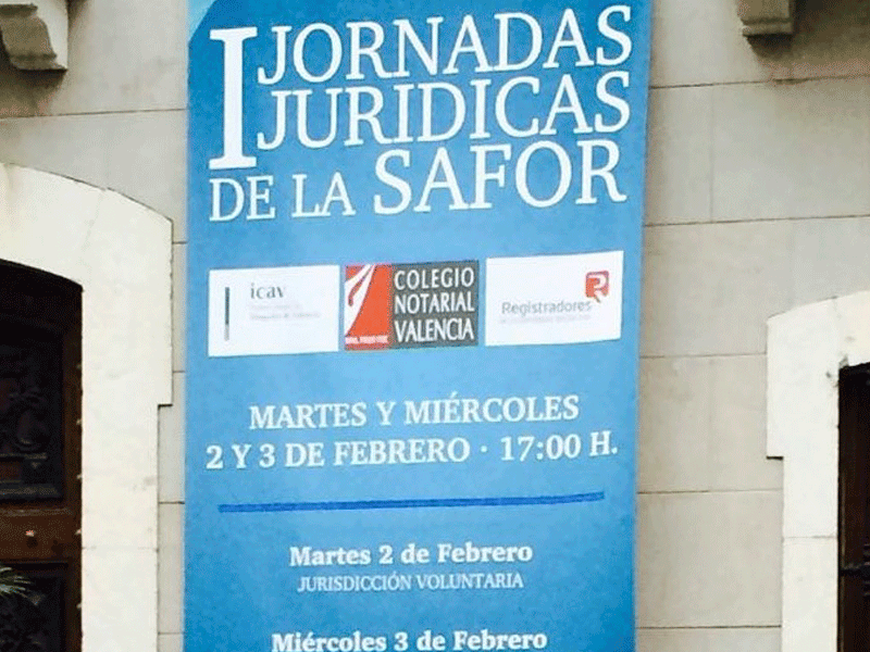 I Jornadas Jurídicas de La Safor