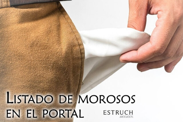 blog Estruch Abogados - listado de morosos comunidad